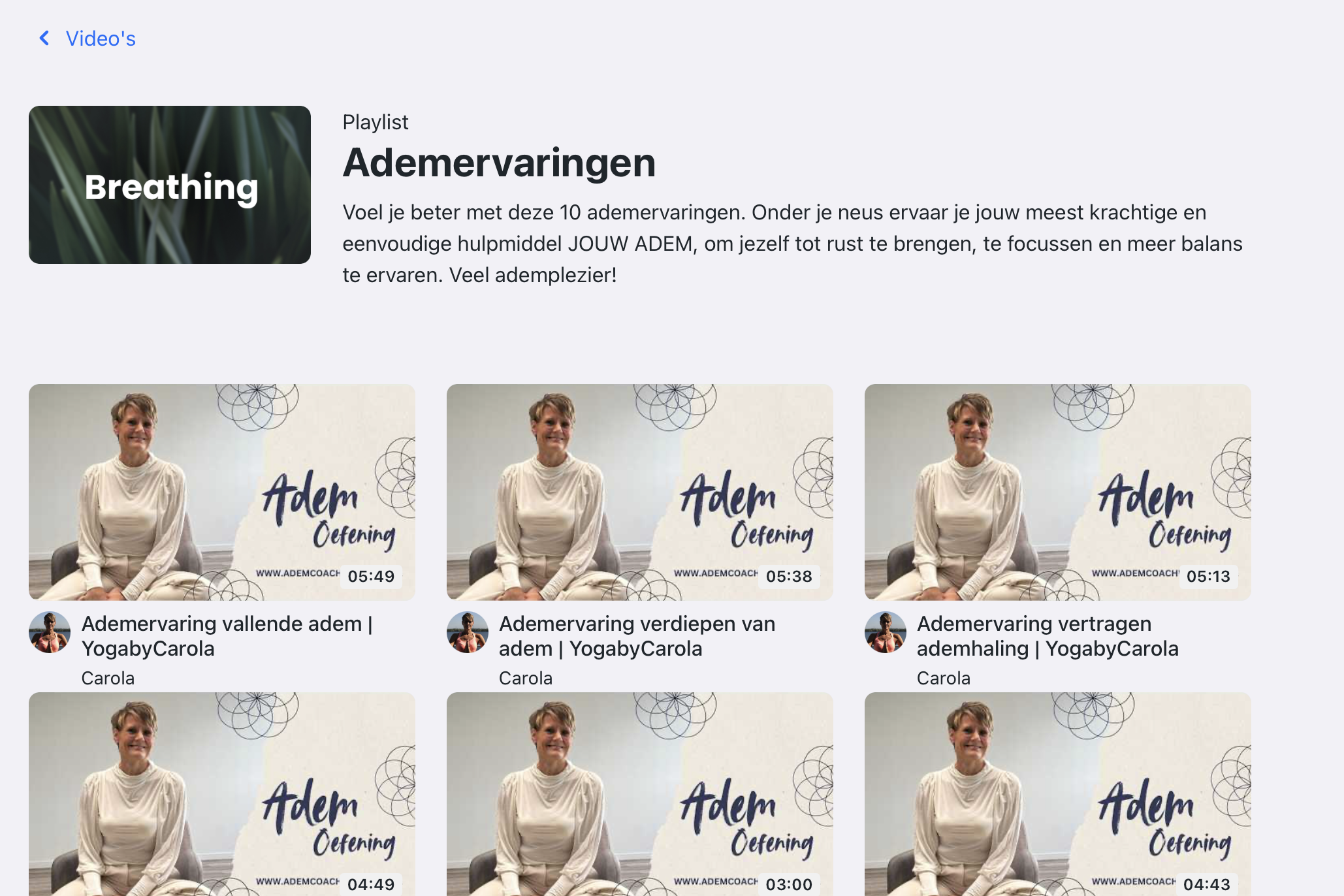 Ademervaringen | YogabyCarola